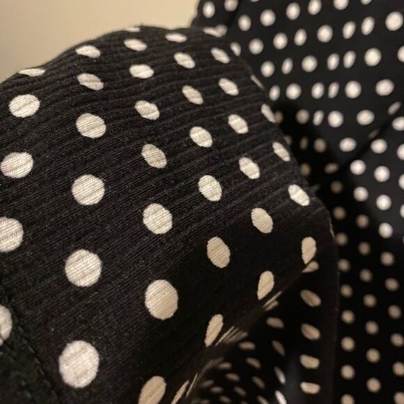 Urban Outfitters - ribbed black polka dot dress - Picture 4 of 4